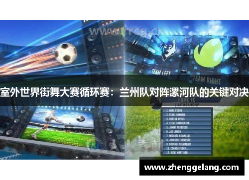 室外世界街舞大赛循环赛：兰州队对阵漯河队的关键对决